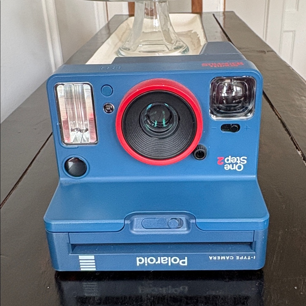 STRANGER Things—Polaroid OneStep 2 I-Type Camera in Blue and Red